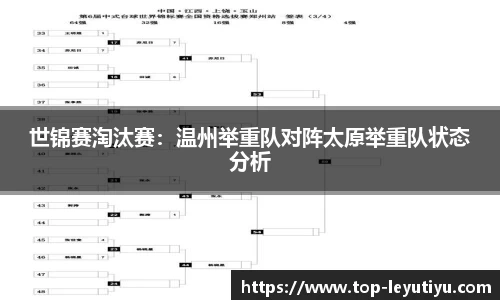 世锦赛淘汰赛：温州举重队对阵太原举重队状态分析